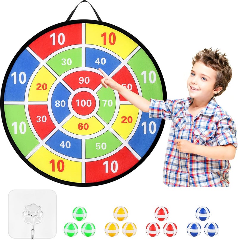 accmor 29" Large Dart Board for Kids, Kids Dart Board with Sticky Balls, Backyard Outdoor Games Birthday Gifts for 3 4 5 6 7 8 9 10 11 12 Year Old Boys Girls - Image 3